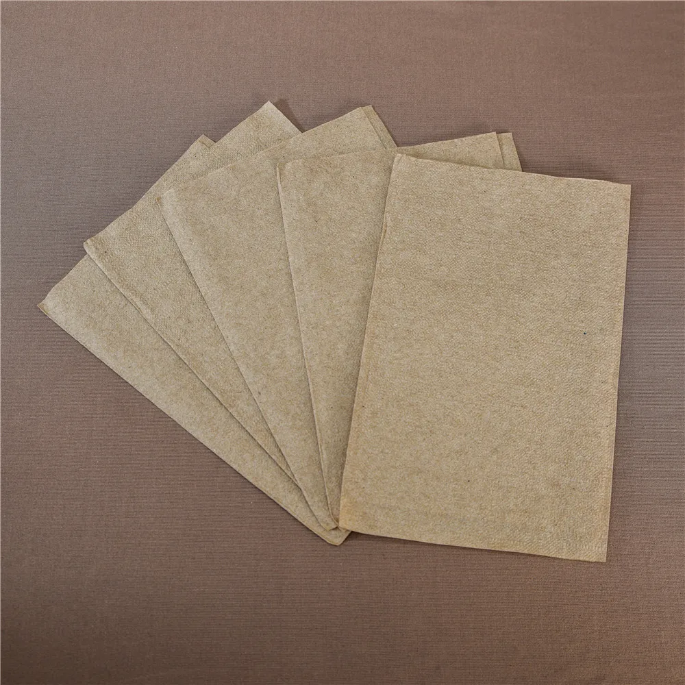 8.3'x12.6' Bagasse V Fold Paper Napkins