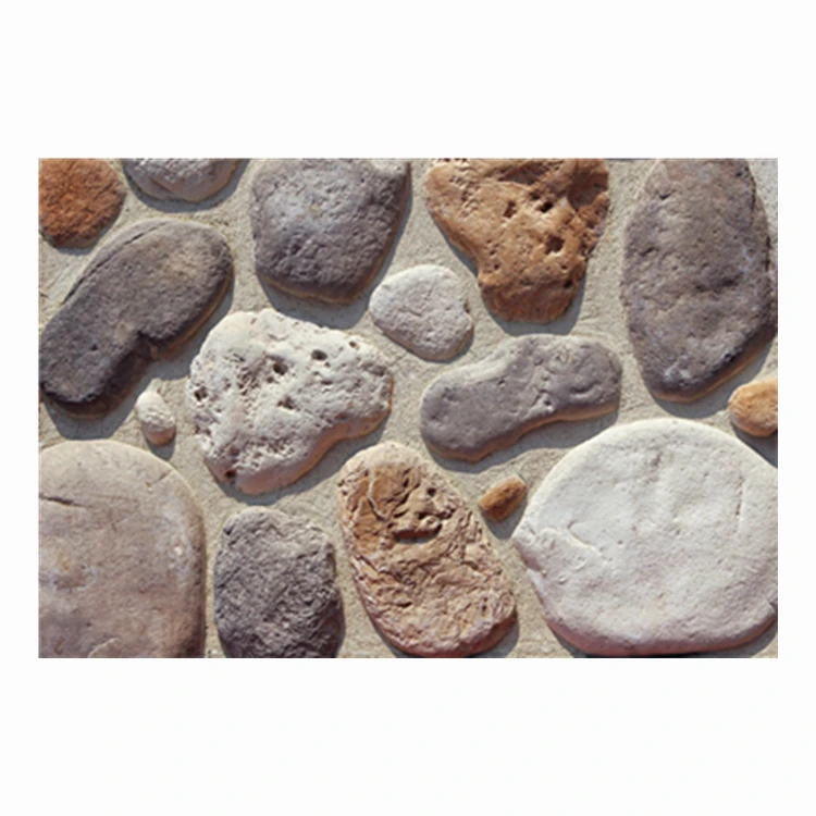 GB-E02 pebble stone artificial cultural stone wall panel