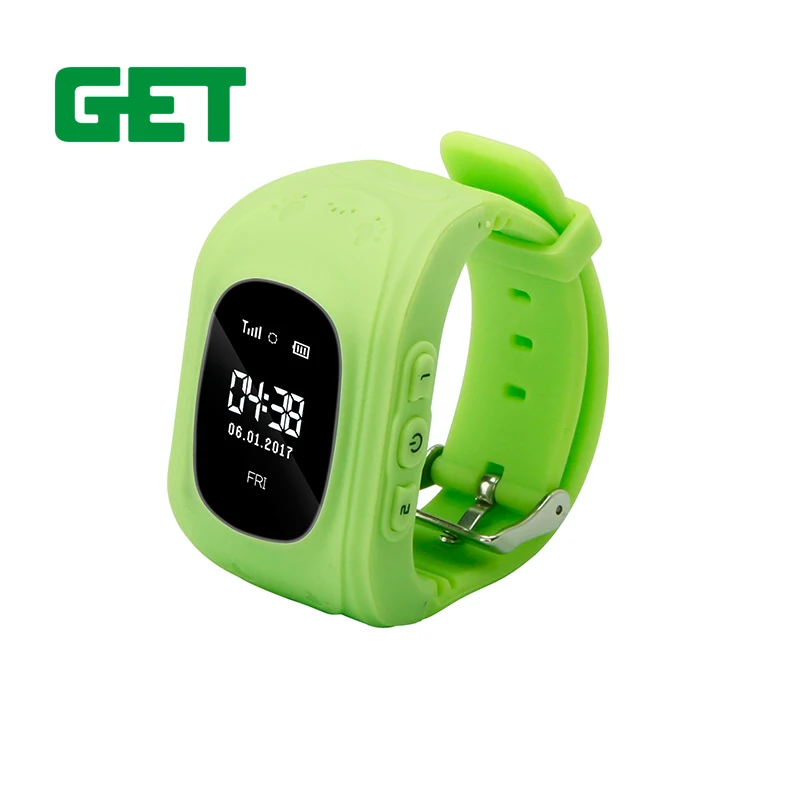 2017 новые NO MOQ 2 кнопки SOS GPS, Wi-Fi часы-телефон дети Q50 для Android и IOS