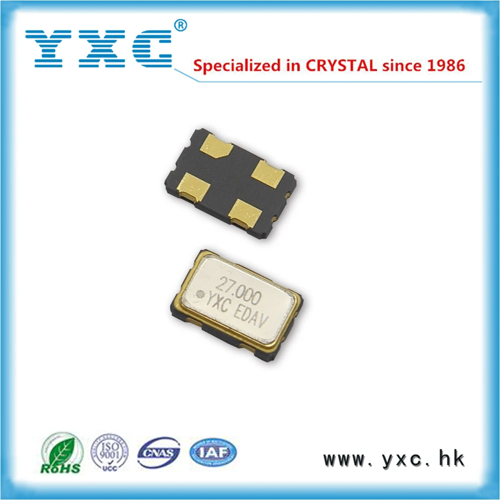 27 МГц 3.3 В 5032 кварцевый генератор 20ppm 4-SMD 27 МГц 27.000000 МГц 3.3 В 4 P SMD CMOS YSO531SR/YXC