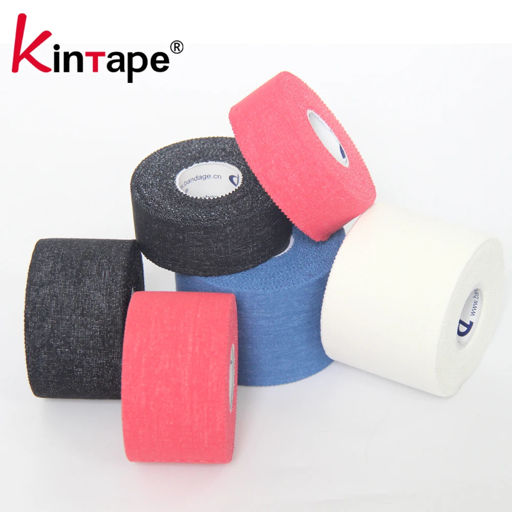3.8cmx10m OEM Custom White Cut Edges / Zigzag Edges Zinc Oxide Sports Tape / Athletic Tape Roll For Sports Safety