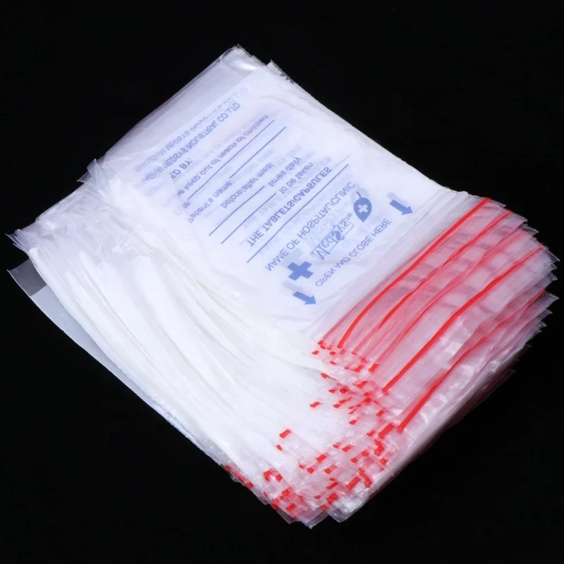 Pill case Zip Lock Transparent Medicine Storage Bags Disposable Pill Pouches