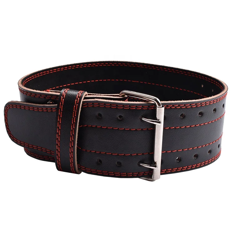 Adjustable Custom Gym Training Genuine Leather Weight Lifting Belt