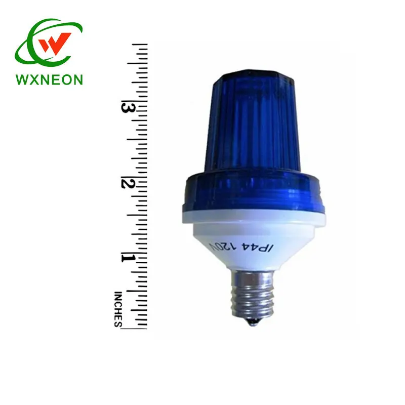 120v E12 Xenon Flashing Flash Flame Firework C7 Strobe Bulbs