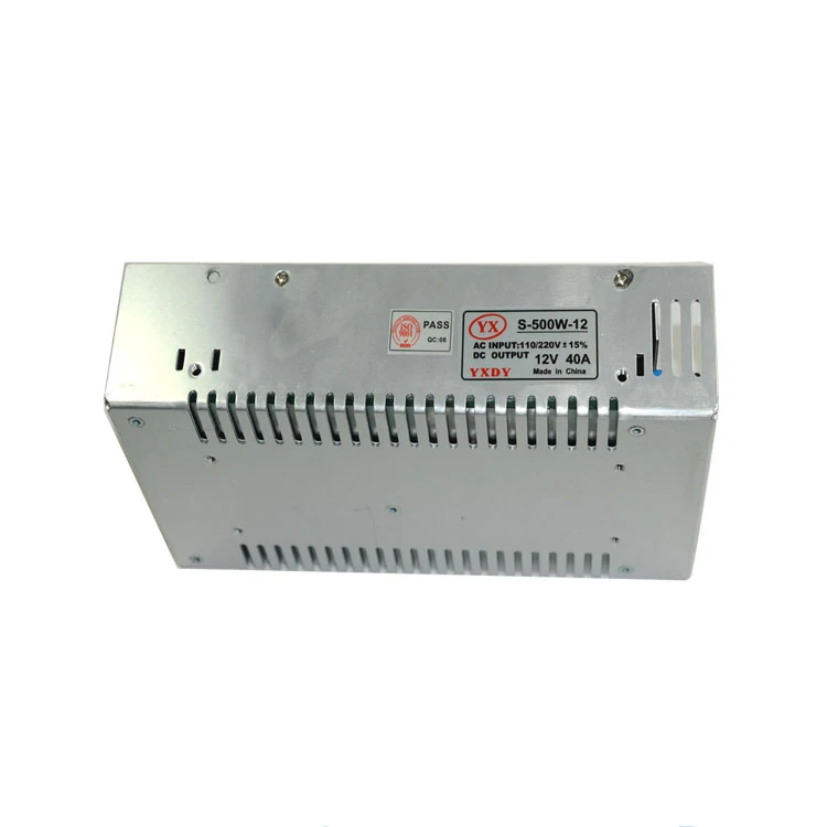 Высокое качество 12 В 40A Импульсный блок питания AC адаптер Сделано в Китае
