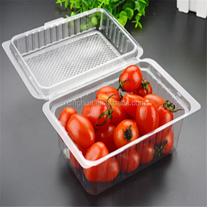 Новый дизайн, прозрачная упаковка, прозрачная раскладная пластиковая коробка для фруктов, томатов, киви, черники, клубники, яблока