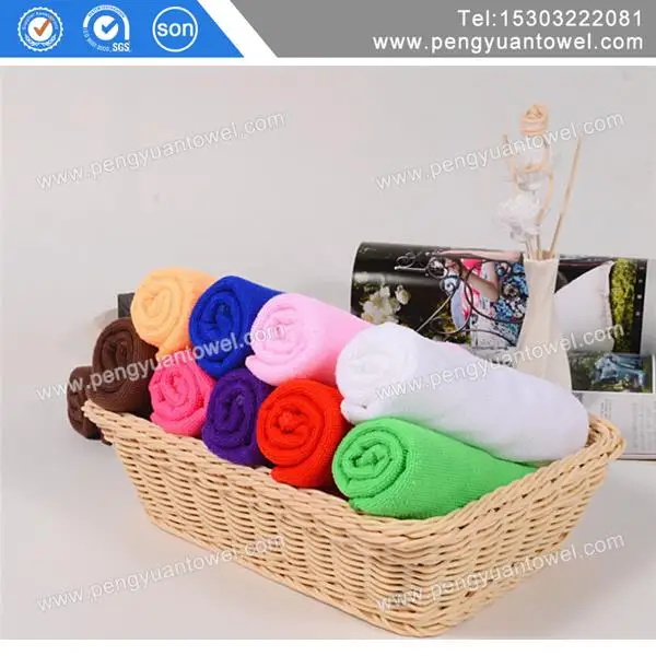 
China towel factory supply plain dyed Car Cleaning Microfiber Towel terry cloth 