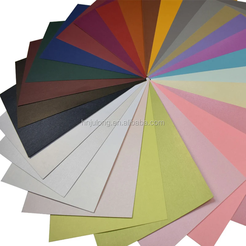 
250g elegant pastel color pearl paper with double face coated 