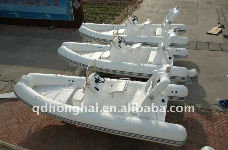 Rib520A Ce Fiberglass Rigid Boat with Motor 70hp