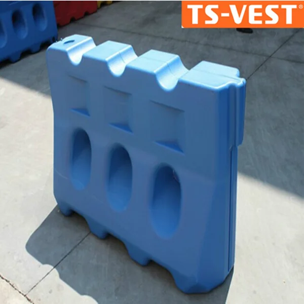 Plastic road barrier, Water-filled security barrier, High quality barrier on road