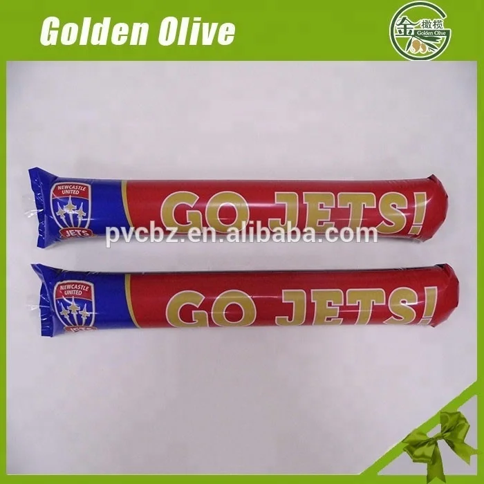 
high quality promotion inflatable PE cheering stick with factory price 