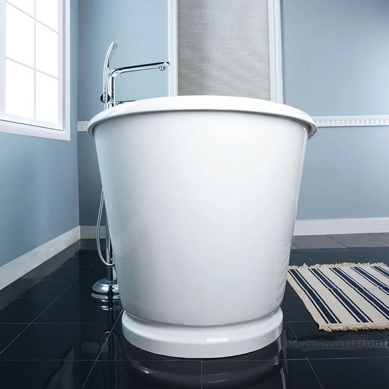 Freestanding Double Slipper Enameled Cast Iron Bath Tubs