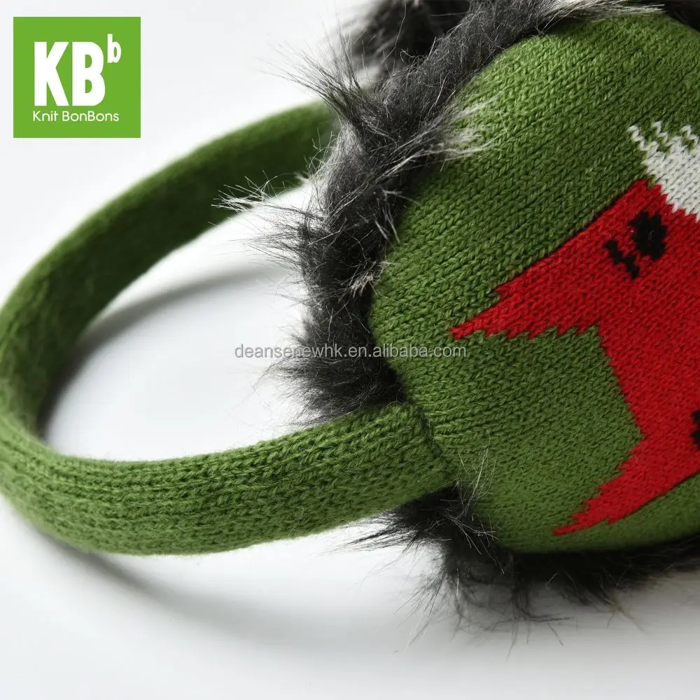 
Fashion Custom Made 100% Acrylic Fox Four Seasons Adult Knitted Ear muff 