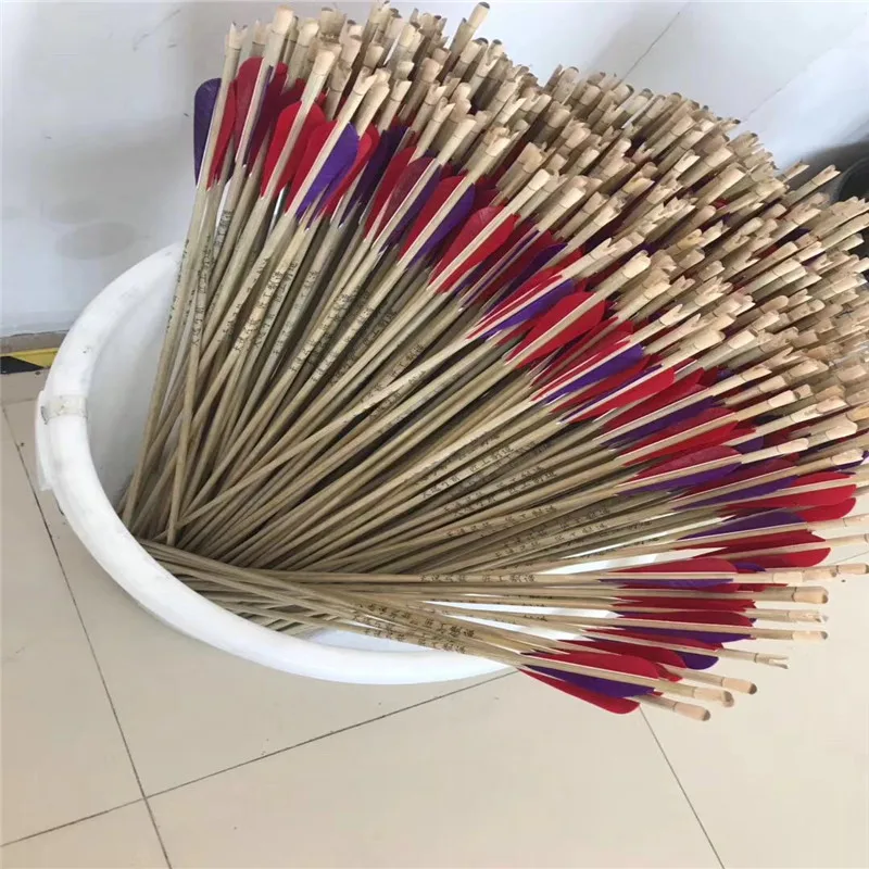 Wooden arrow  carbon fiber shaft bow and arrow for sales