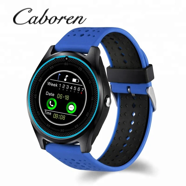 
2019 Wholesale BT Smartwatch v9 Smart Watch With SIM Card and Camera Mobile Smart Watch with Android IOS Phones pk V8 A1 
