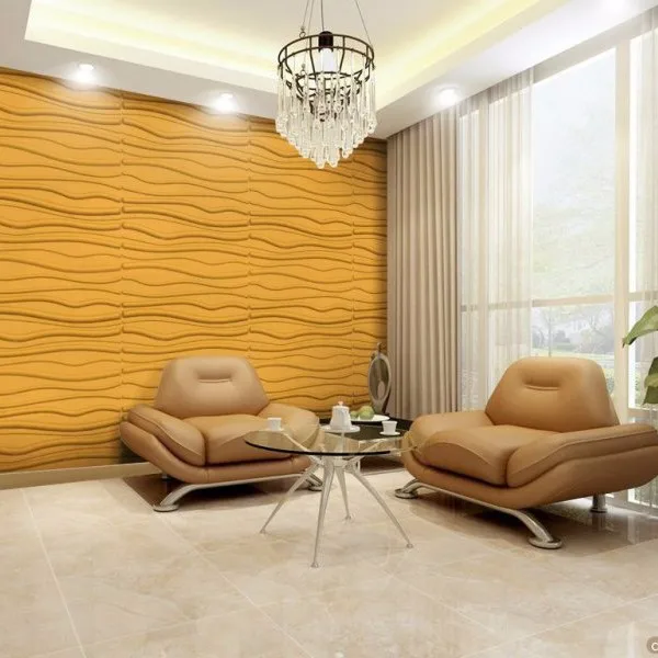 Plant Fiber Easy Diy Interior Decorative Wall Papers 3d Wall Murals for Restaurant