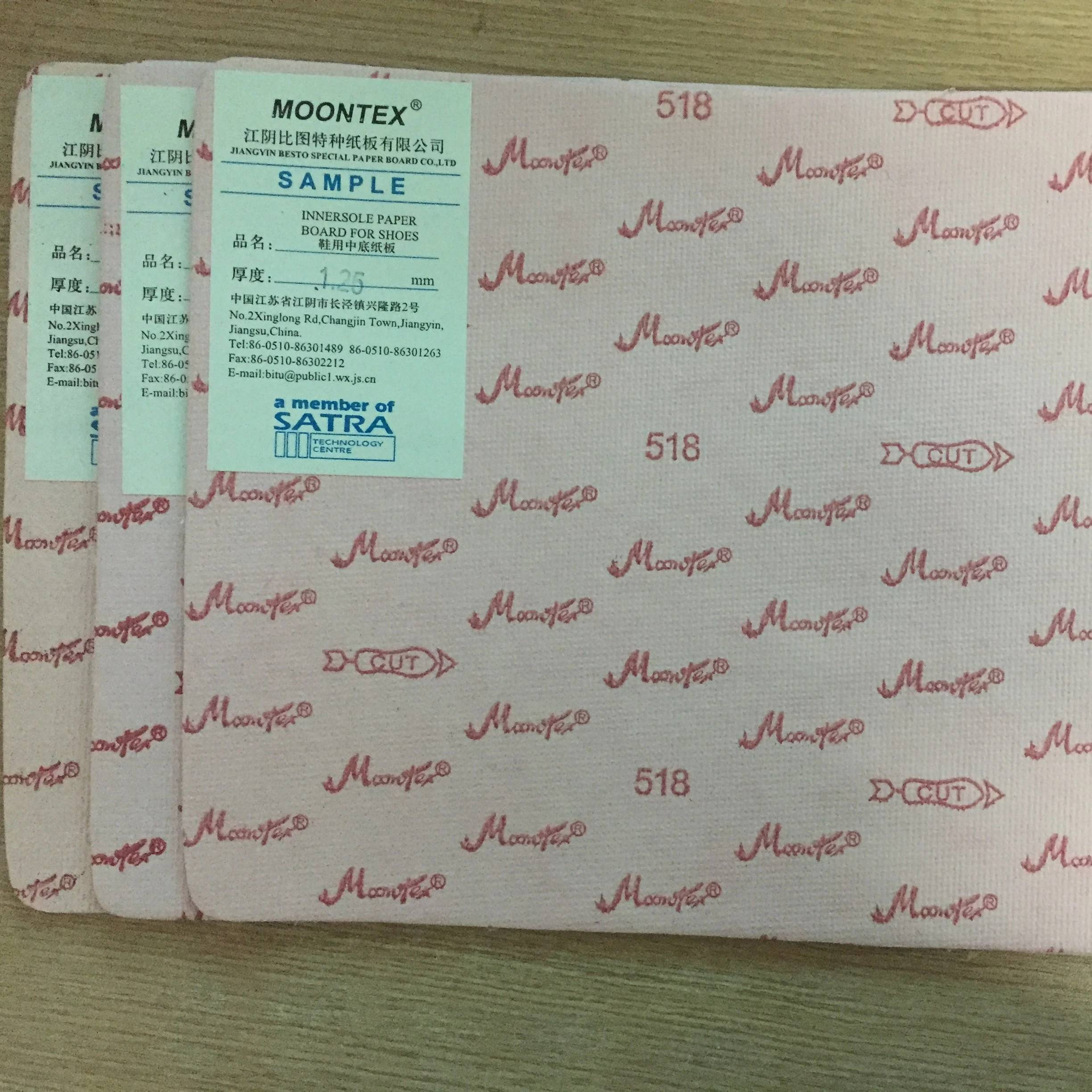 Материал обуви, стелька из волокна, бумажная доска