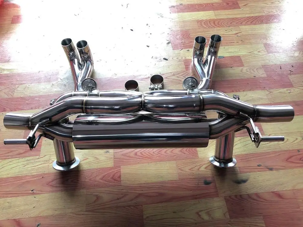 High quality parts GRWA  auto exhaust system with valves for Audi R8 V8