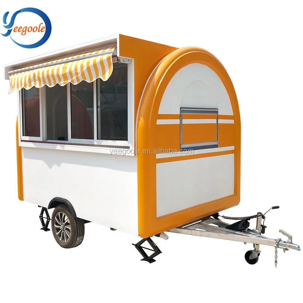 Yeegoole CE China mobile food cart / food carts vendors / stainless steel trailer