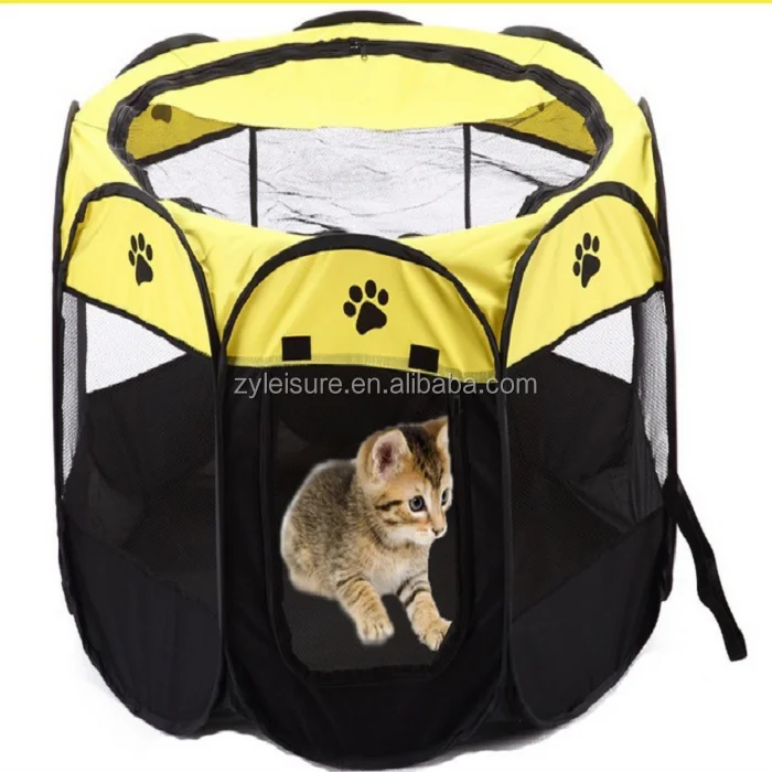 
automatic pop up pet tent with eight panels/dog cage/durable pets sided cage tent 