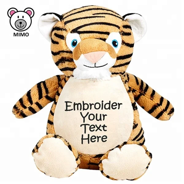Top Selling Cartoon Cute Baby Plush Tiger Toy For Sale Wholesale Custom LOGO Lifelike Stuffed Animal Soft Small Plush Toy Tiger