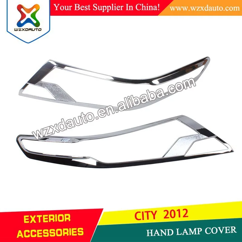хром аксессуары глава крышку лампы для honda города 2012