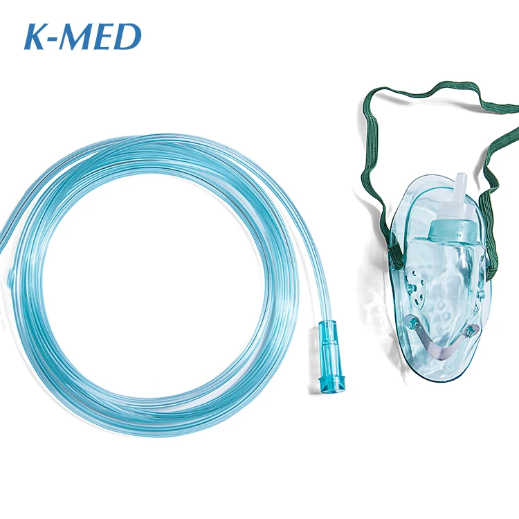 Medical supplies disposable pvc oxygen mask transparent oxygen gas mask adult oxygen face mask