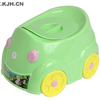 KJH Live Wholesales Lovely eco-friendly Car shape KIDS Potty seat plastic baby potty training Seat