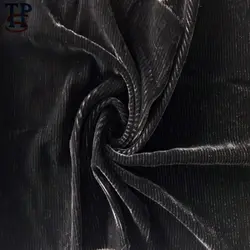 black silk velvet stripe fabric