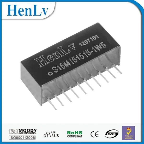 Dc converter power module 15VDC to15VDC three outputs 1.5W