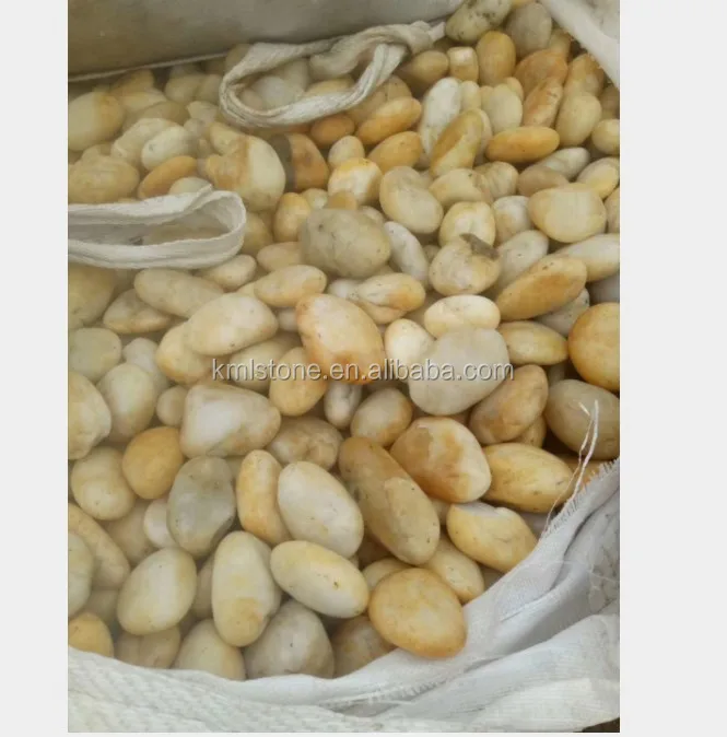 Natural Yellow Pebble and River Stone for Landscaping