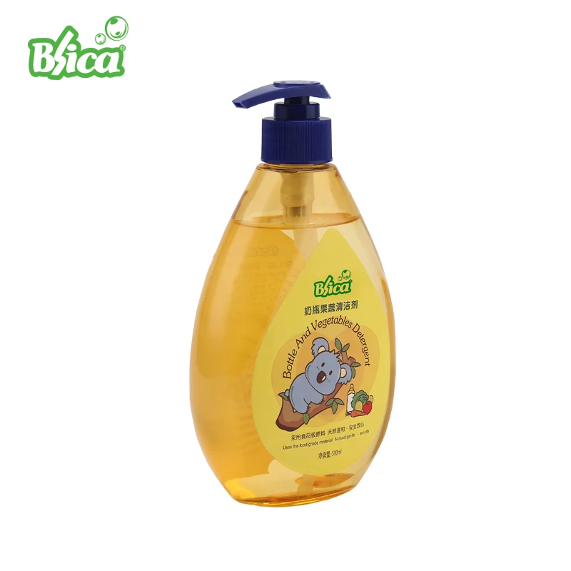 Factory Supply Remove Bacteria Fruit and Vegetable Cleaners Liquid 3 Years 15000 Bottles Sustainable 37.5*28*23cm 500ml PE