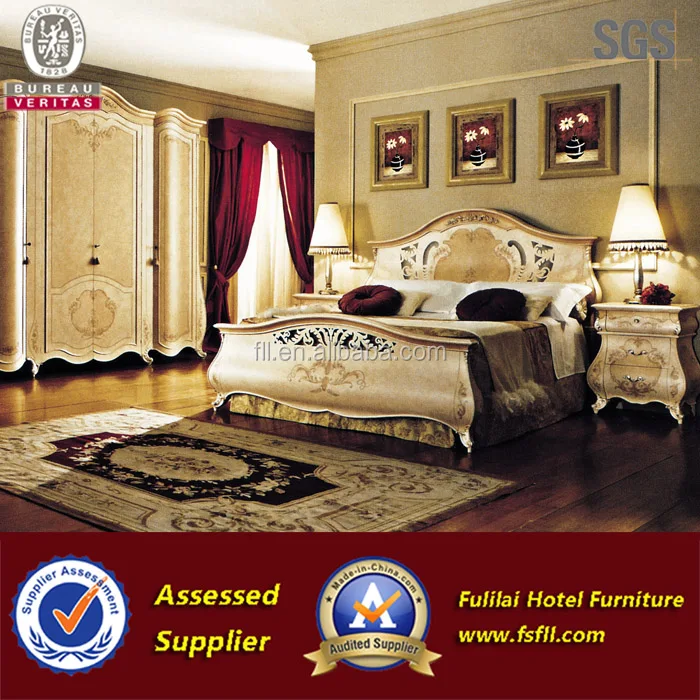 2019 High quality 5 Star Modern wood hotel bedroom furniture sets