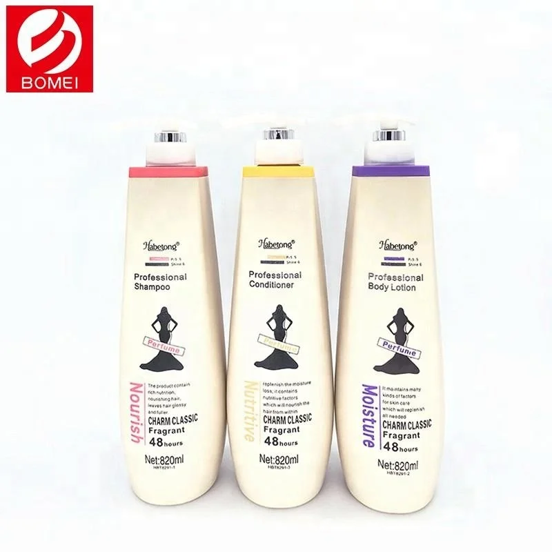 
Charming classic fragrance moisture nutritive organic keratin hair care set 