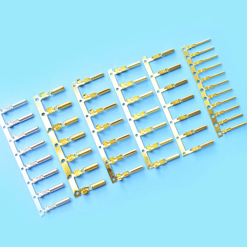 QWT stamping copper tube terminales automotive auto non insulated butt wire connectors male and female spool reel terminals