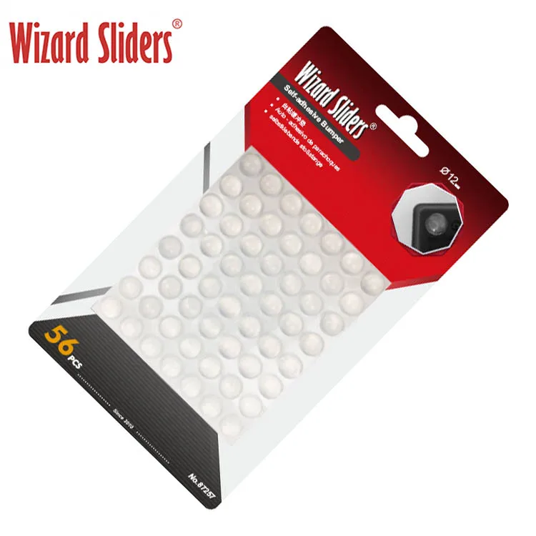 Оптовая продажа, клейкие прозрачные прокладки для бампера, клейкие силиконовые резиновые прокладки на плоскую ногу