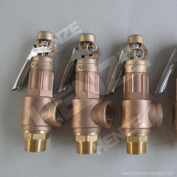 Бронзовый предохранительный клапан с рычагом BSP и NPT