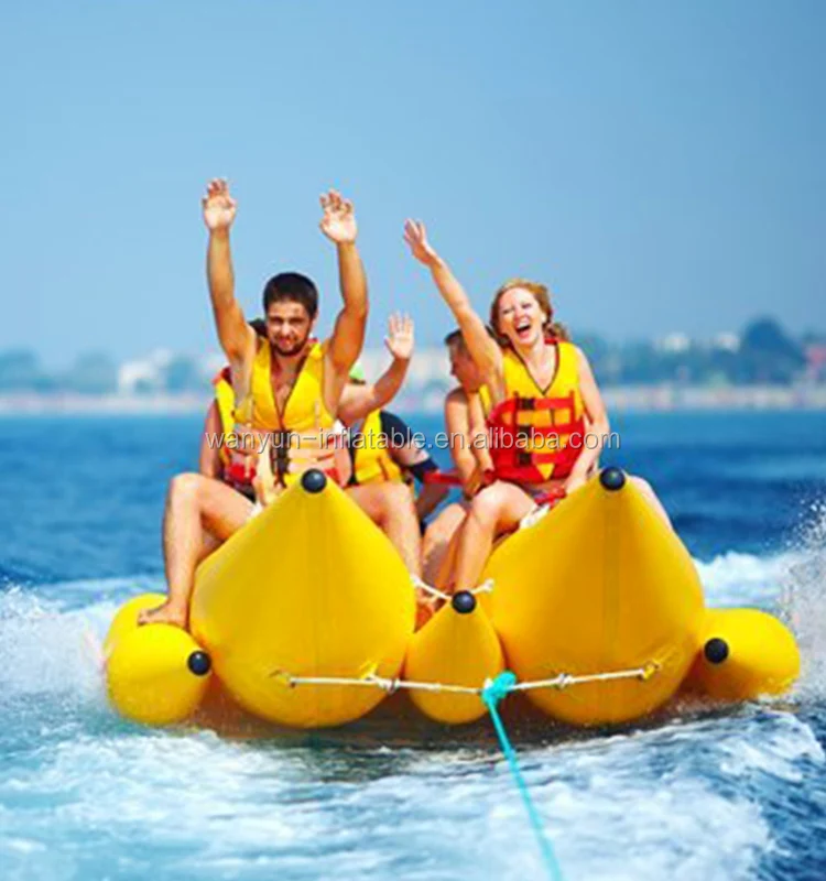 High quality Inflatable Flying Fish Tube Inflatable Water Games Flying Banana Boat inflatable banana boat for sale