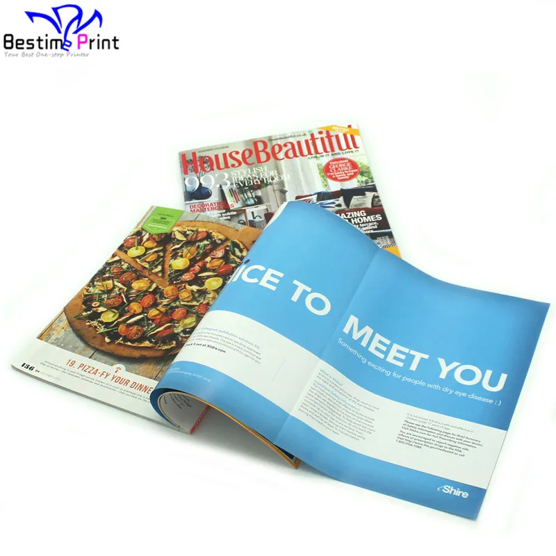 Gate Fold Paper Back Magazine Soft Cover Magazine Printing Company