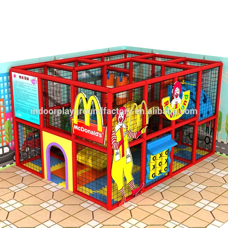 Cowboy Small Children Commercial Project Supplier Ball Pool Slide Big Area Multi-Functional Indoor Playground Equipment