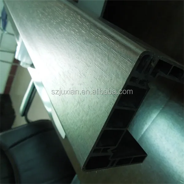 
pvc extrusion profile wood grain Wooden Finish PVC Window Door Profile 