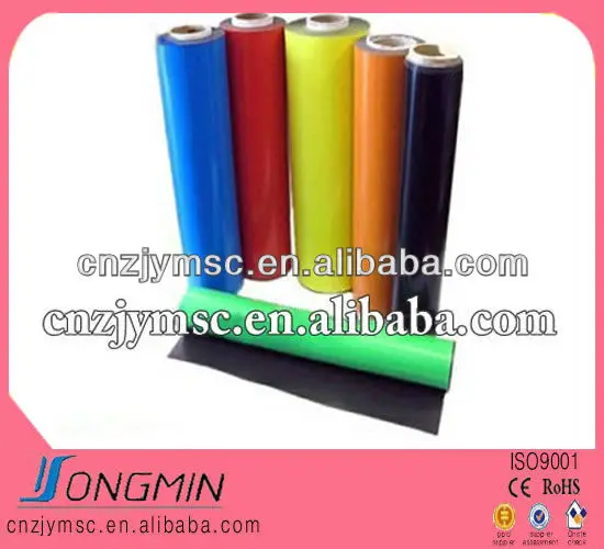 плоский гибкий резиновый магнит рулон с пвх