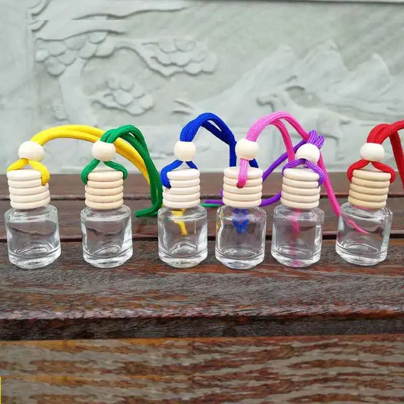 Подвесной диффузор эфирного масла, автомобильный стеклянный флакон для духов, ароматерапия, автомобильный освежитель воздуха 8-10 мл, парфюм