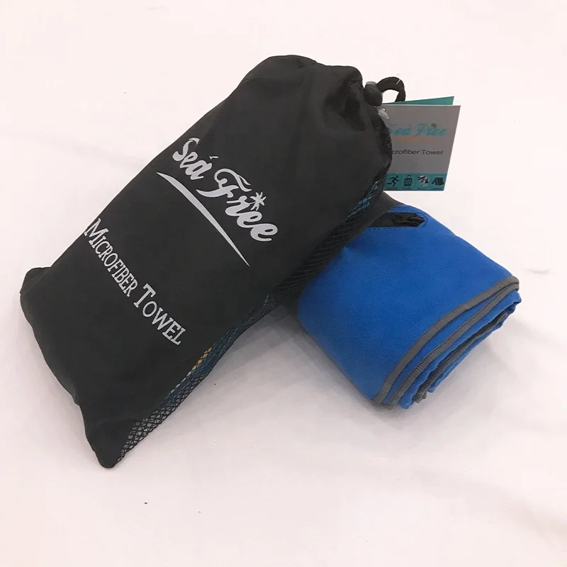 Custom Soft Micro Fiber Beach Sports Travel Towel Set Fabric Roll Microfiber Towel Microfiber Bath Towel