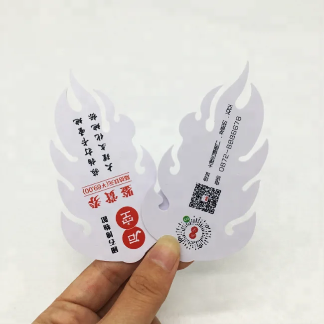 
Customized printed special shape business card 