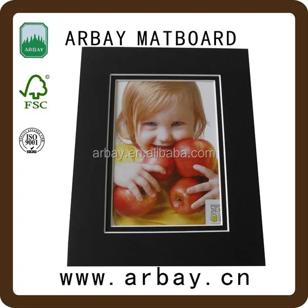 High quality Acid free Black core Precut matboard Cutting board Picture frame
