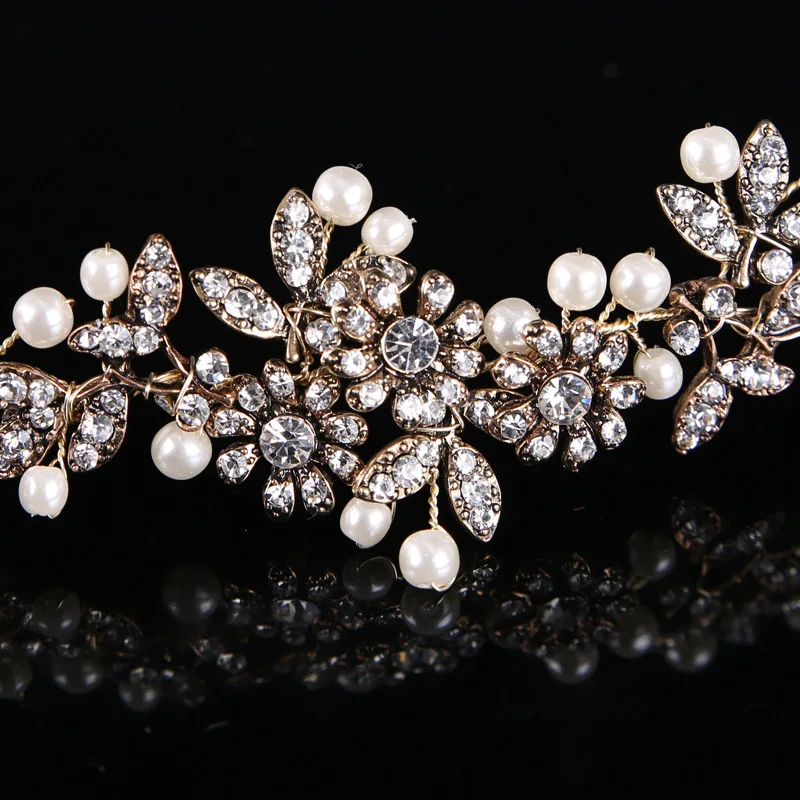 Wholesale Bridal Hair Accessories Hot Sale Crystal Bride Wedding Headdress Headband Hair Vine Hair Jewelry