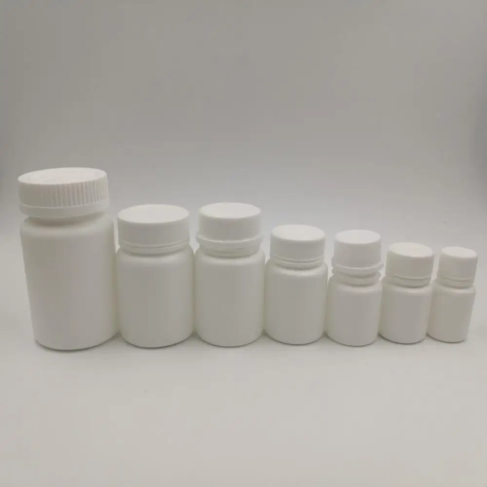 10ml 15ml 20ml 30ml 50ml 60ml 100ml 120ml 150ml 200ml HDPE White Pill Bottles Pharmaceutical Capsule Packaging Medical Bottle