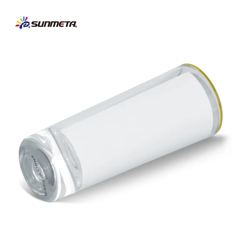 Sunmeta blank sublimation golden rim small wine glass mug 3D-XJB2