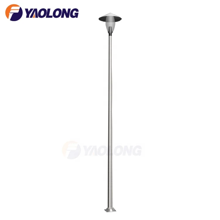 Yaolong 4M 6M 8M 12M Cast Die-casting Outdoor Bespoke Lamp Pole Galvanized Steel Road Street Lamp Pole